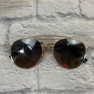 American Eagle aviation sunglasses. Gold frame with brown tint lens